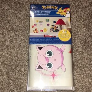 NWT Pokemon Peel & Stick wall decals